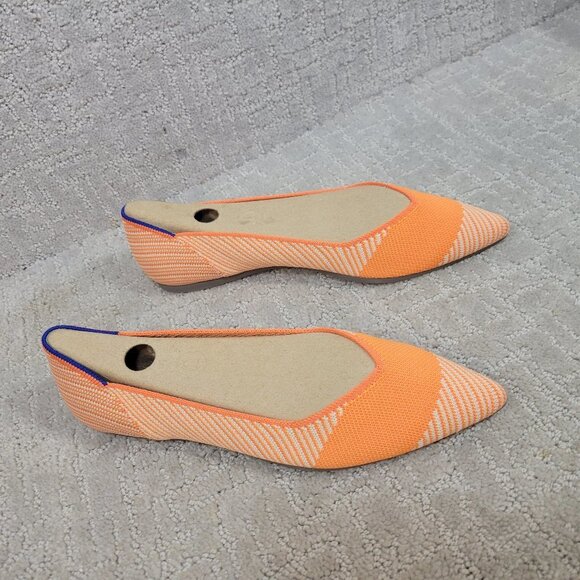 ROTHY'S The Point Womens Size 8.5 Sherbet Flat Ballet Slip On Pointed Toe Shoes - Picture 7 of 11